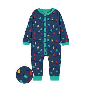 Tipsy Elves Unisex Christmas Lights Pajama Onesie Holiday Sleepwear Festive NEW